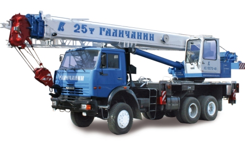 Автокран Галичанин 25 тонн КС-55713-4В на шасси КАМАЗ-53228 (6х6)