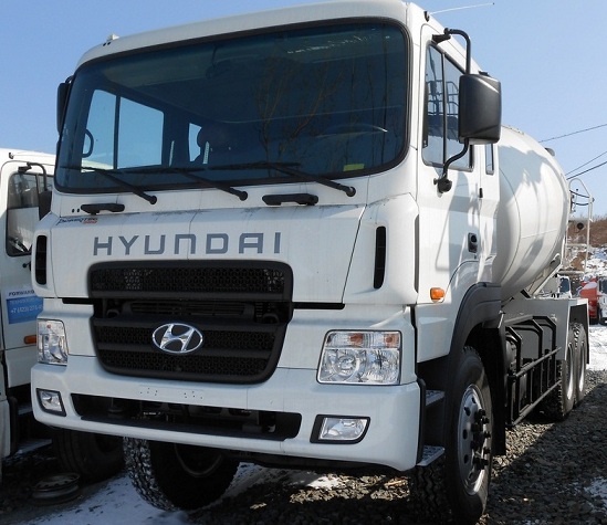 Автобетоносмеситель из Кореи на шасси Hyundai